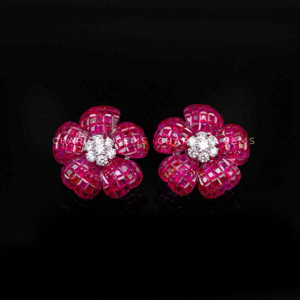 Heart Flower Earrings (sum)