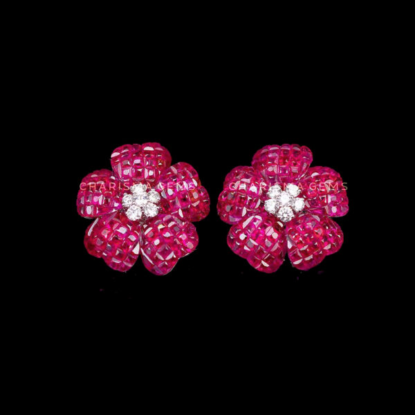 Medium 5 Petals Flower Earrings