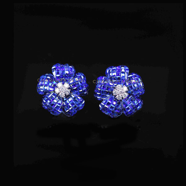 Medium 5 Petals Flower Earrings